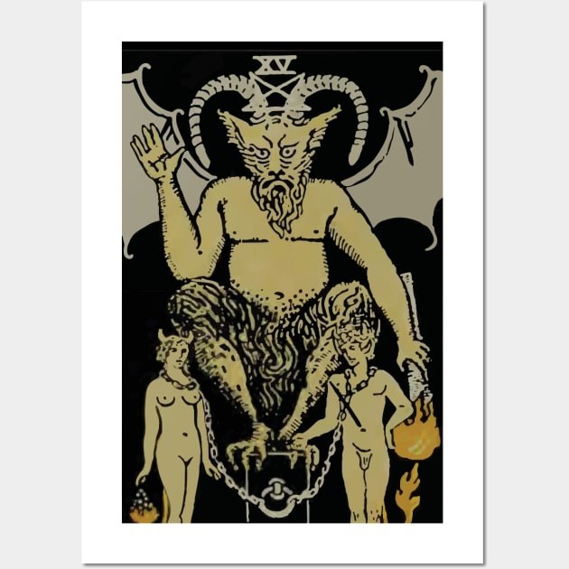 The Devil Tarot Card Wall Art by VintageArtwork